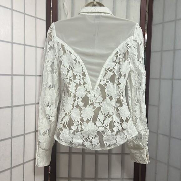 KAREN MILLEN LACE NWT BLOUSE SIZE 4 - Picture 2 of 6